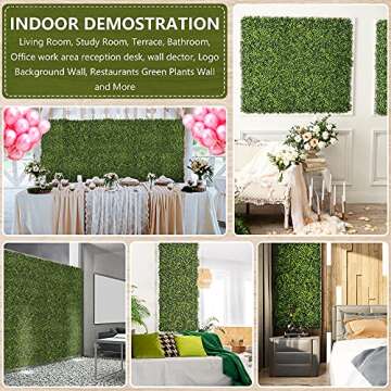 Growalnut 12 UV Protected Boxwood Hedge Panels - Green Decoration
