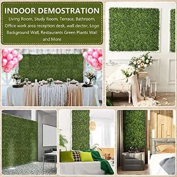 Growalnut 12 UV Protected Boxwood Hedge Panels - Green Decoration