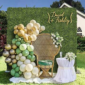 Growalnut 12 UV Protected Boxwood Hedge Panels - Green Decoration