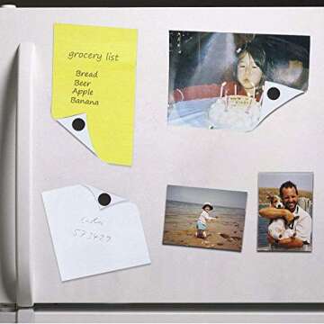 HOUSE AGAIN Round Magnets with Adhesive Backing, Adhesive Magnets for Crafts, Small Sticky Magnetic Dots for DIY Projects, Hanging & Organizing Light Objects, 100 Pcs 20x2mm