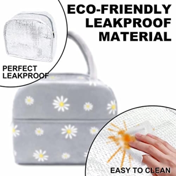Insulated Leakproof Lunch Bag - Stylish Reusable Tote