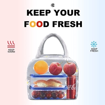 Insulated Leakproof Lunch Bag - Stylish Reusable Tote