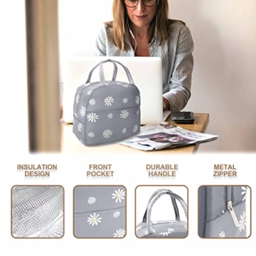Insulated Leakproof Lunch Bag - Stylish Reusable Tote
