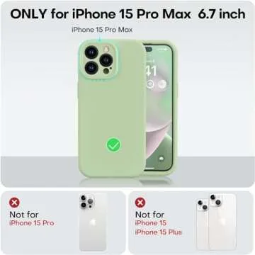 Vooii iPhone 15 Pro Max Case - Premium Silicone Protection
