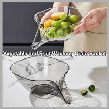 Yostyle Multi-functional Drain Basket for Kitchen Use