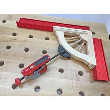 ARMOR TOOL Auto-Adjust Peg Fence - 14" Dog Fence with (2) 3" Dog Pegs & Reversible Design - PF-14