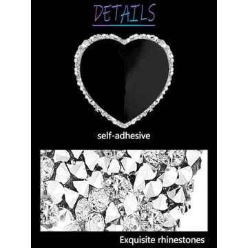 Hercicy 3 Pairs Rhinestone Pasties Sticky Bra Reusable Pasty Breast Covers Waterproof Boob Stickers for Women Silver