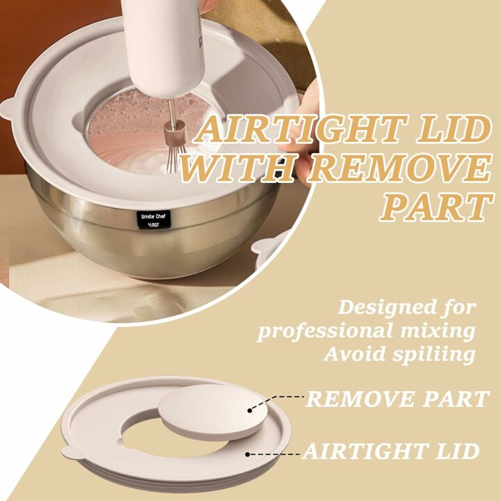 Airtight Mixing Bowls Set - 26PCS Stainless Steel