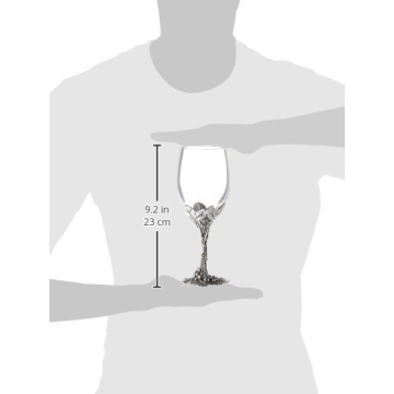 Arthur Court Aluminum Grape Pattern Wine Glasses 8.25"