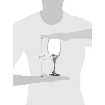 Arthur Court Aluminum Grape Pattern Wine Glasses 8.25"