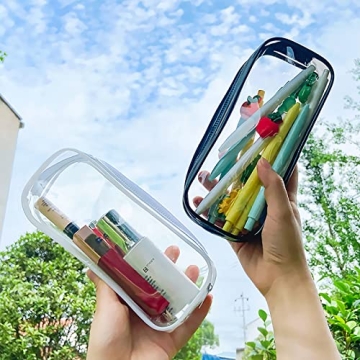 WUWEOT Clear Pencil Case Pack for Stylish Organization