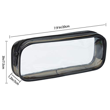 WUWEOT Clear Pencil Case Pack for Stylish Organization