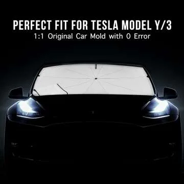 Tesla Model Y & 3 Windshield Sunshade Umbrella