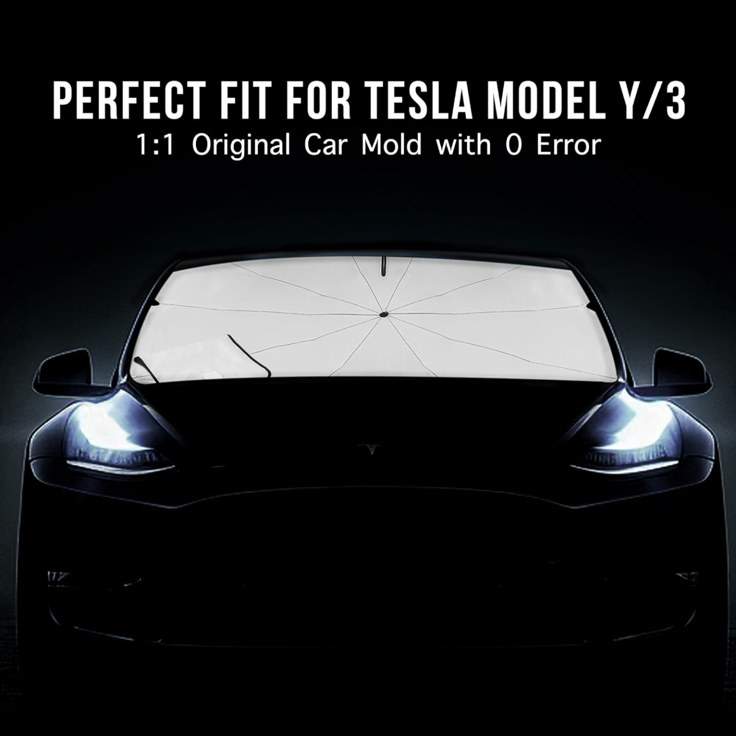 Tesla Model Y & 3 Windshield Sunshade Umbrella
