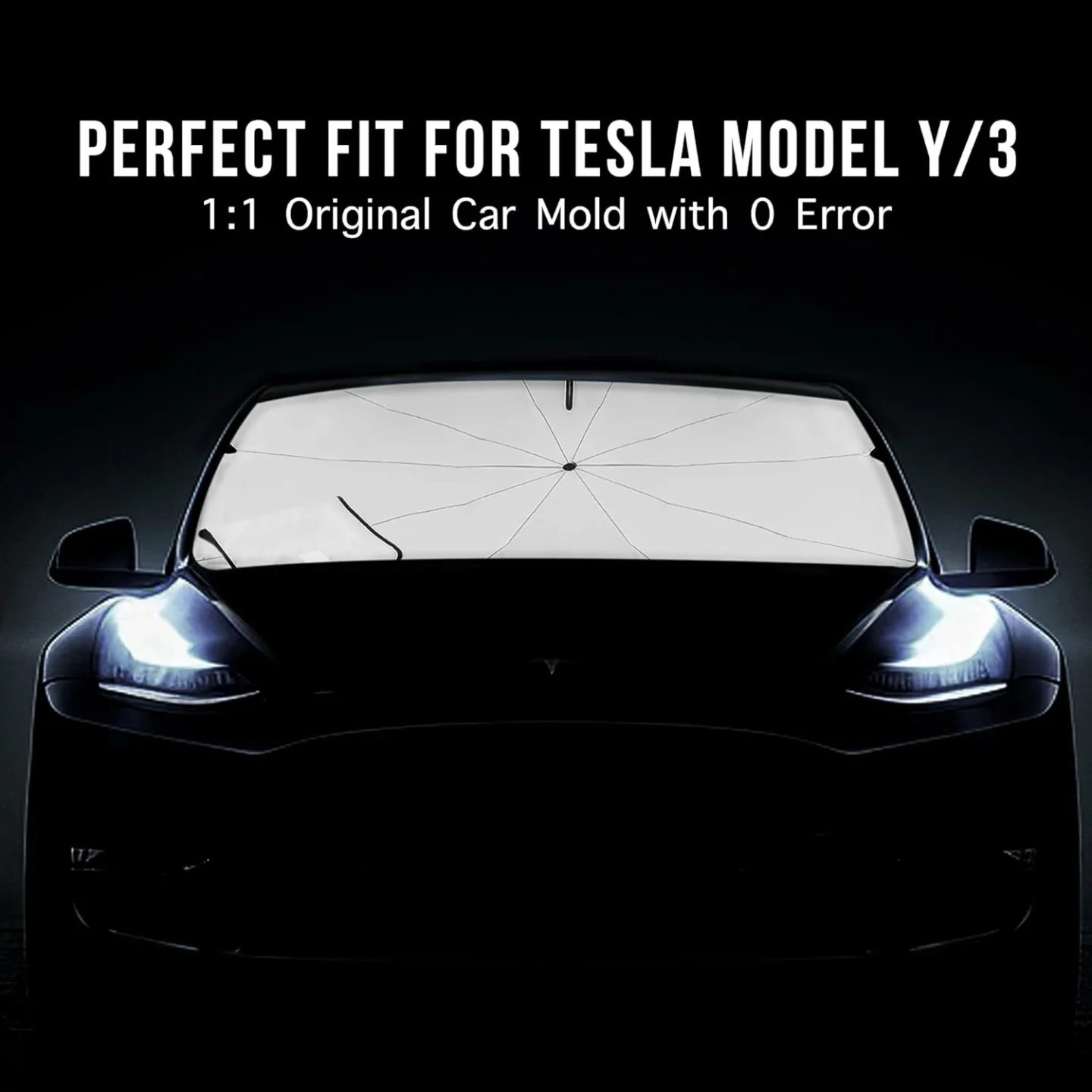 Tesla Model Y & 3 Windshield Sunshade Umbrella