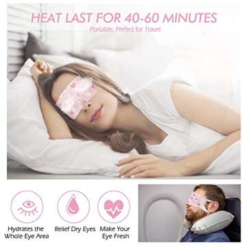 Jekeno Steam Eye Mask - 16 Packs Self Heating Comfort