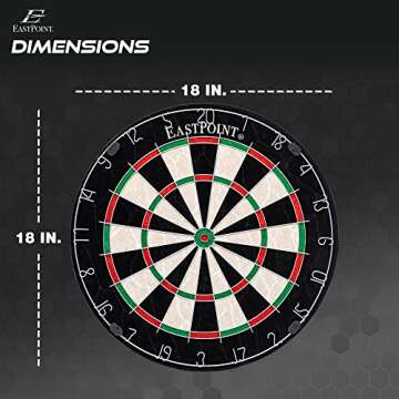EastPoint Sports Dartboard with Scoreboard Set - Includes 3 Darts