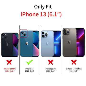 Ownest Compatible with iPhone 13 Case for Clear Frosted PC Back 3D Floral Girls Woman and Soft TPU Bumper Protective Silicone Slim Shockproof Case for iPhone 13-Purple