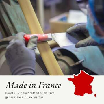 Made In Cookware 6" Nakiri Knife - Pomme Red Handle