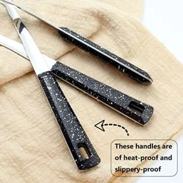 3-Piece,Stainless Steel Serving spoons set with Slotted Spoon, Serving Spoon and Perforated Spoon, soup ladle,kitchen cooking serving utensils set cooking spoon