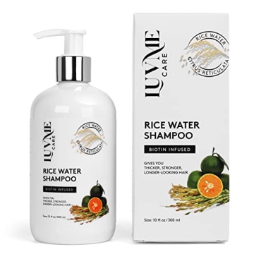 Rice Water Hair Growth Shampoo with Biotin - For Thinning Hair, All Hair Types, 10 Fl Oz