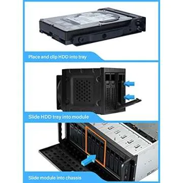 Rosewill 4U Server Chassis Rackmount Case | 12 Hot Swap 3.5", 2.5" SATA I, SATA II, SATA III SAS | E-ATX Compatible | 3 Front 120mm Fans, 2 Rear 80mm Fans | 2X USB 3.0| Front Panel Lock - RSV-L4412U