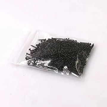 newlng 500PCS Small Nail Round Head Tiny Nails String Art Nails Hand-Made Hardware Accessories Fasteners Mini Nails 1 X 10mm/0.04"X0.4"(DXL) Bronze