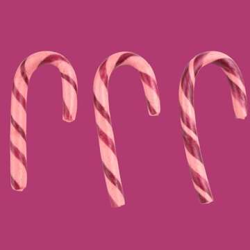 Organic Mini Berry Flavored Individually Wrapped Candy Canes, Holiday Gifts and Stocking Stuffers, 30 Count
