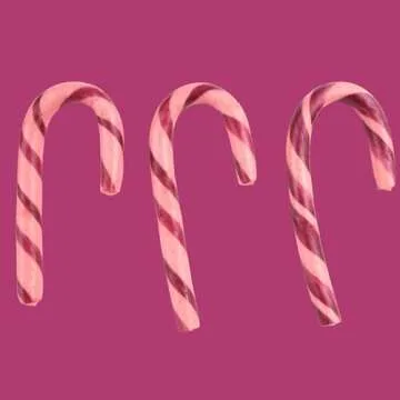 Organic Mini Berry Flavored Individually Wrapped Candy Canes, Holiday Gifts and Stocking Stuffers, 30 Count