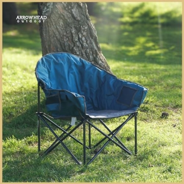 ARROWHEAD OUTDOOR Heavy-Duty Camp Chair for Comfort