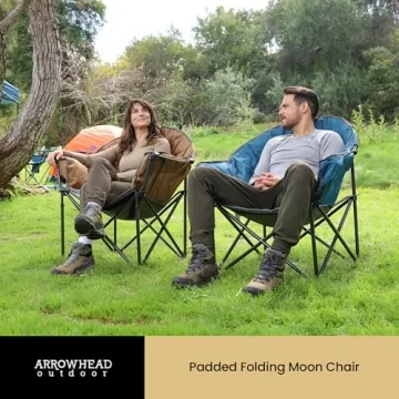 ARROWHEAD OUTDOOR Heavy-Duty Camp Chair for Comfort