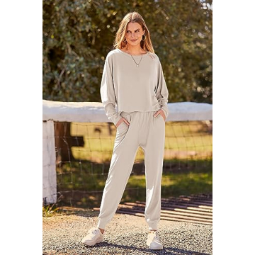 PRETTYGARDEN Women's Cozy 2 Piece Tracksuit for Fall