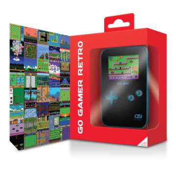 My Arcade Go Gamer Portable - Handheld Gaming System - 300 Retro Style Games - Battery Powered - Full Color Display - Volume Buttons - Headphone Jack - Electronic Games