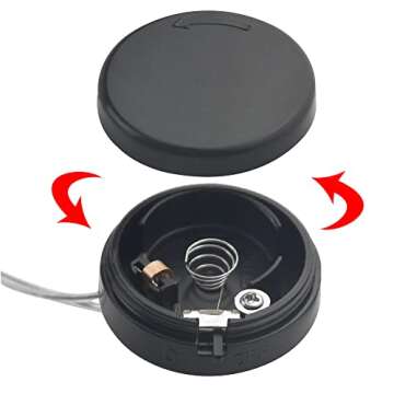 WMYCONGCONG 10 PCS 2X CR2032 Coin Button Cell Battery Holder Socket with On/Off Switch and Cover, Lead Wire Type