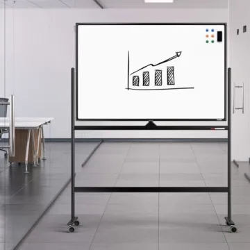 TANKEE 48" x 32" Rolling Whiteboard for Home and Office