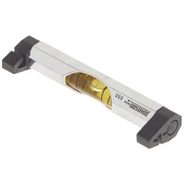 Johnson Level & Tool 555 Aluminum Line Level, 3", Silver, 1 Level