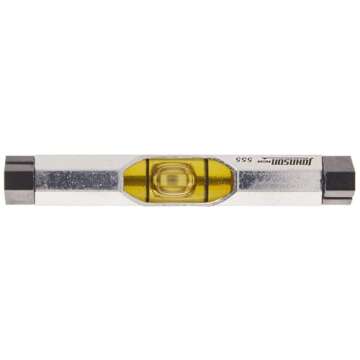 Johnson Level & Tool 555 Aluminum Line Level, 3", Silver, 1 Level