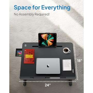 Cooper Desk PRO - Adjustable Multi-Functional Laptop Table