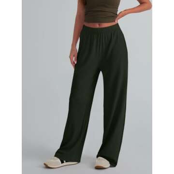 Trendy Queen Women's Wide Leg Pants - Comfy, Stylish, and Versatile