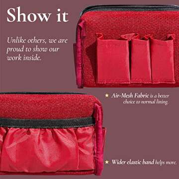 ZENPUNK Mini Makeup Organizer for Purse - Waterproof Design