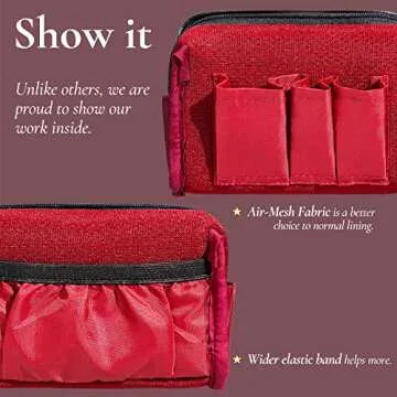 ZENPUNK Mini Makeup Organizer for Purse - Waterproof Design