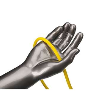 THERABAND Resistance Tubes, Professional Latex Elastic Tubing For Upper & Lower Body, Core Exercise, Physical Therapy, Lower Pilates, At-Home Workouts, & Rehab, 25 Foot, Yellow, Thin, Beginner Level 2