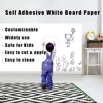 Self Adhesive White Board Paper for Homes Classrooms