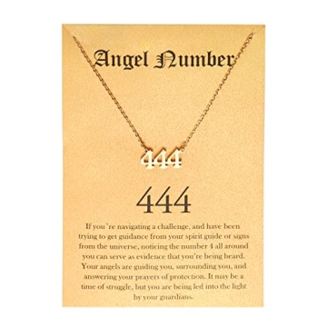 Angel Number 444 Choker Necklace - Meaningful Numerology Jewelry for Women