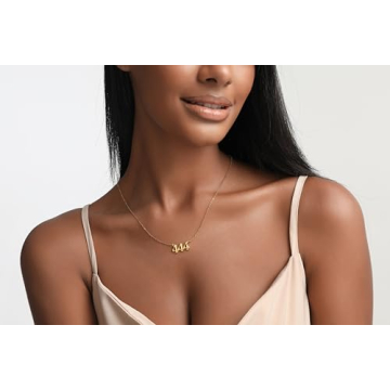 Angel Number 444 Choker Necklace for Women - Gold Tone