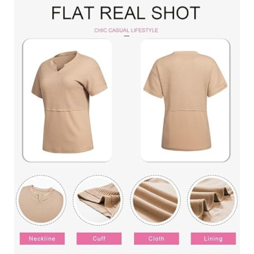 SHEWIN Waffle Knit Tunic Top for Women - Chic Comfort and Style