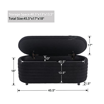 Kmax Faux Fur Storage Bench for Stylish Storage Solutions