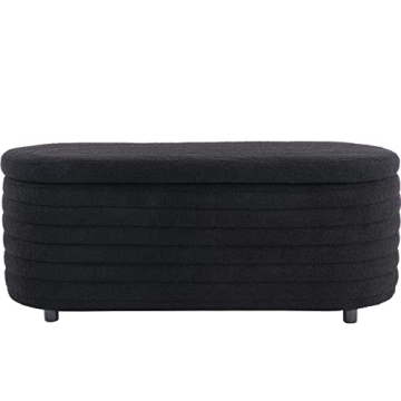 Kmax Faux Fur Storage Bench for Stylish Storage Solutions