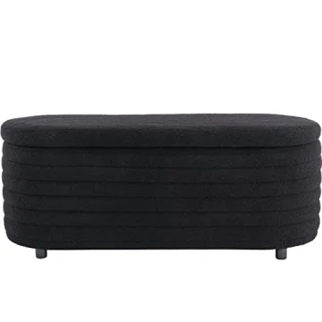 Kmax Faux Fur Storage Bench for Stylish Storage Solutions
