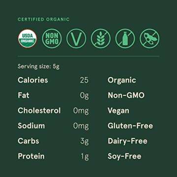 Sun Bay Organics Superfood Kale Powder with Fiber, Vitamins and Minerals - USDA Organic Antioxidant-Rich - 8 oz.